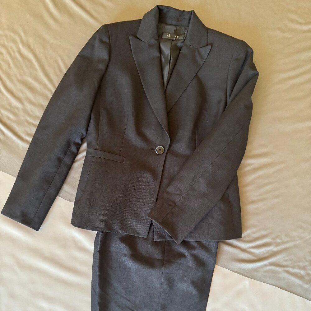 💙 Kasper Petite 2-Piece Suit – Midnight Blue, Size 8P